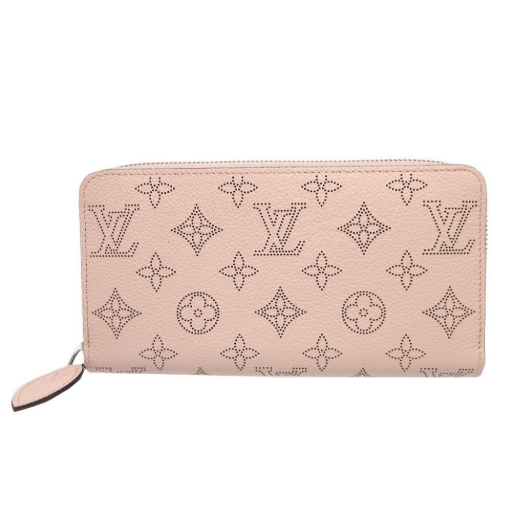 Louis Vuitton Monogram Mahina Zippy Pink Jasmine Wallet